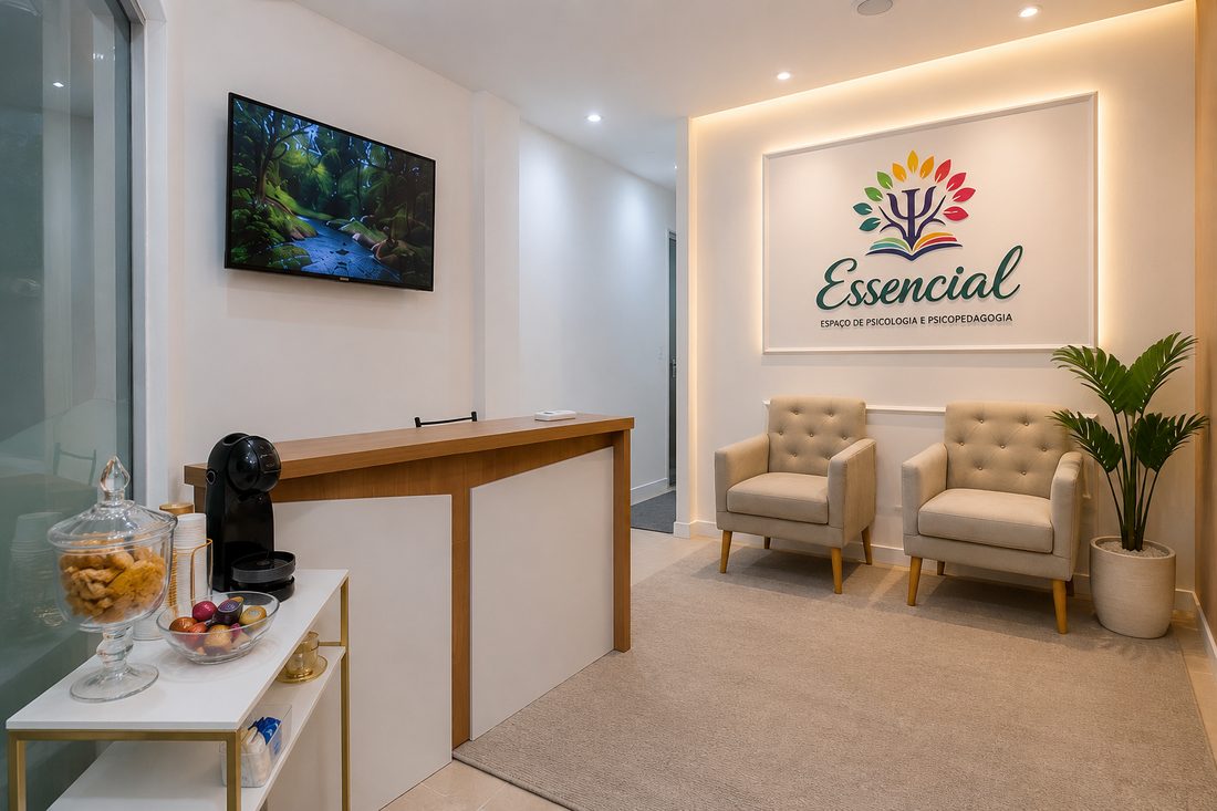 Recepção do Essencial — Espaço de Psicologia e Psicopedagogia no Recreio dos Bandeirantes