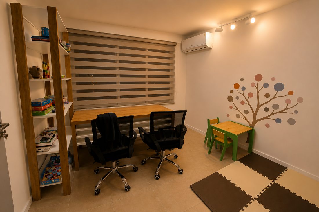 Sala de atendimento de psicologia e psicopedagogia do Essencial